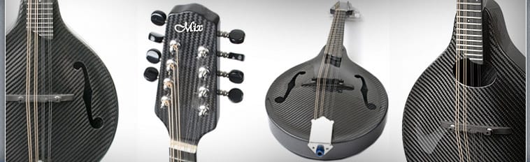 carbon mandolin at different angles